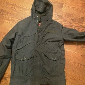 Under Armour Charcoal Hooded Field Jacket